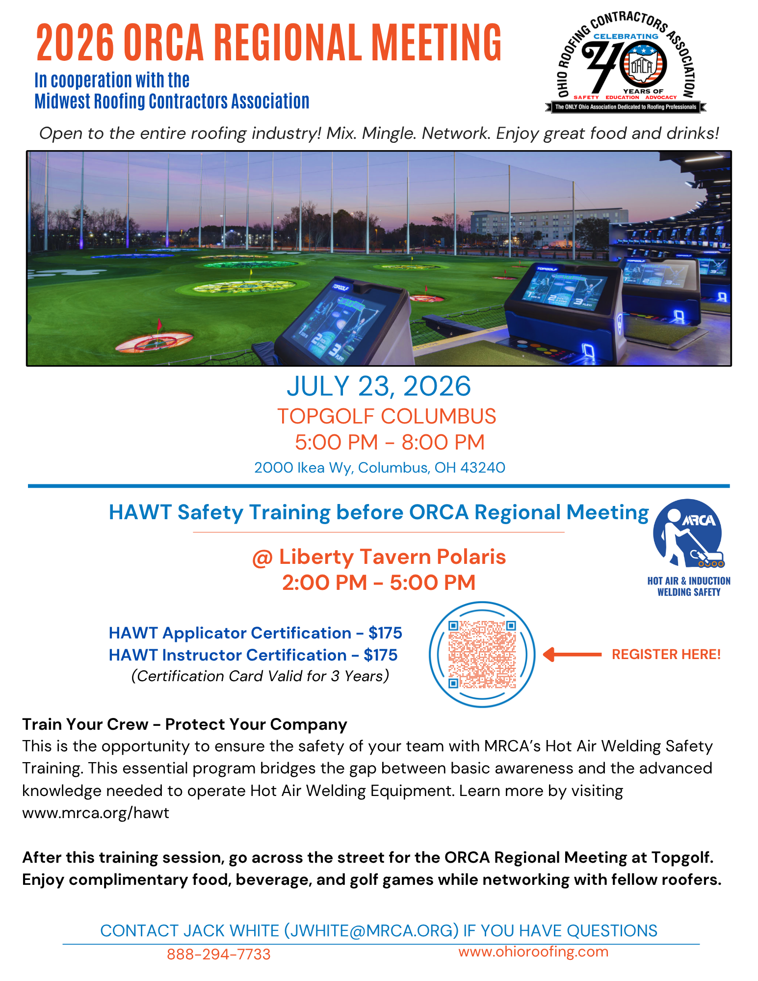 Columbus Orca Meeting Hawt Flyer
